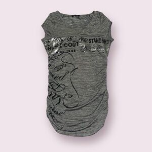 Rüfen Y2K Grey Tunic Women’s Size Medium Alt Scene Grunge Emo Punk Alternative